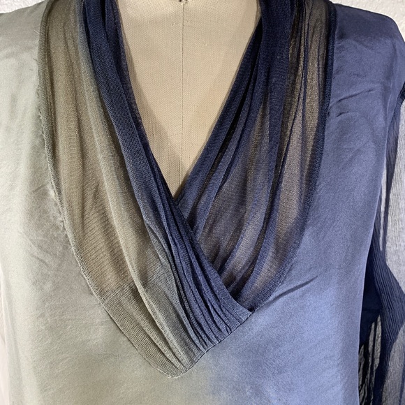 Viviana Uchitel Gradient Elaine Rouged Mesh Insert NWT - Picture 2 of 8